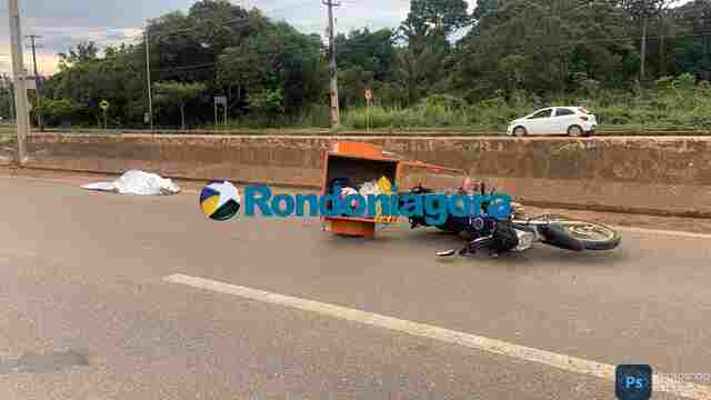 Motoclista morre na BR-364 após tentar ultrapassar carreta