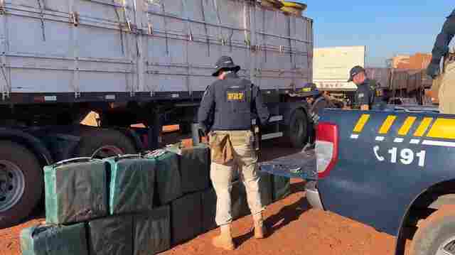 PRF prende um e apreende carga de quase 600 kg de cocaína que saiu de Rondônia em carreta de sucata