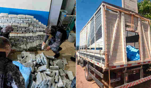 Operação conjunta da PM e Polícia Civil apreende mais de 400 kg de drogas em Vilhena