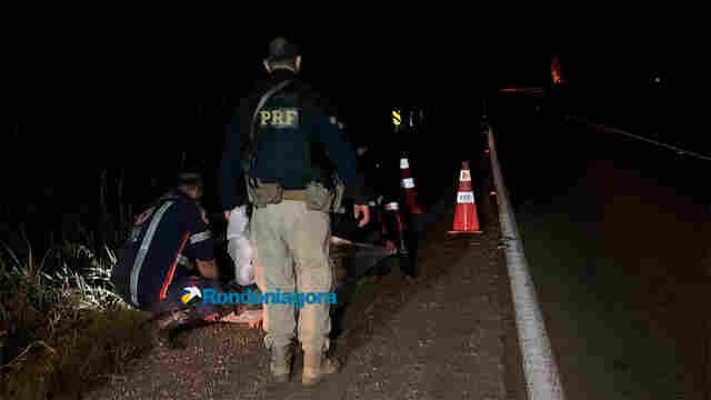 Homem morre atropelado por caminhonete conduzida por idosa na BR-364