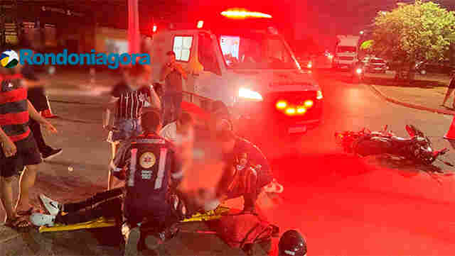 Grave acidente em cruzamento após motorista de carro avançar preferencial