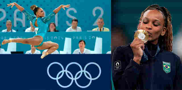 Rebeca Andrade derrota Simone Biles e leva o ouro em Paris