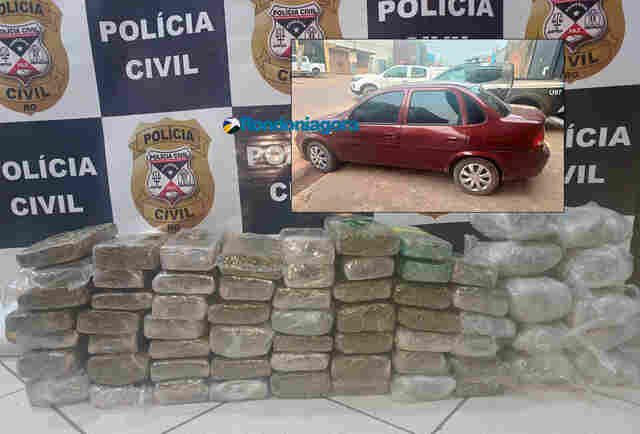 Operação da Delegacia de Furtos e Roubos de Veículos e 2º DP apreende 60 kg de drogas na BR-364