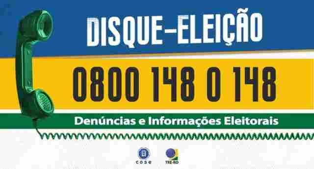 Abusos eleitorais em Riondônia também já podem ser denunciados pelo telefone 148
