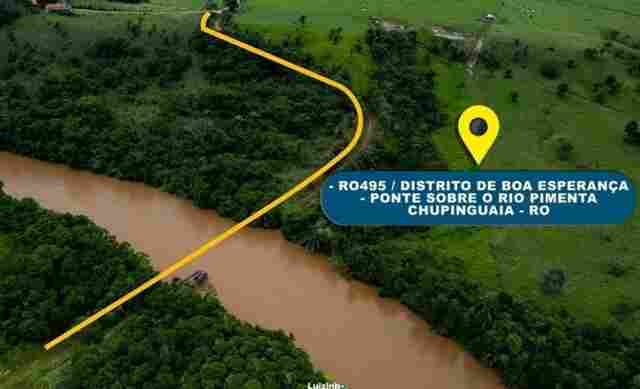 Deputado Luizinho Goebel reforça pedido para construção de ponte sobre o rio Pimenta em Chupinguaia, na RO-495