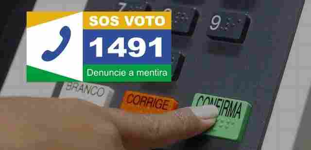 SOS Voto: cidadão pode denunciar mentiras sobre o processo eleitoral pelo 1491