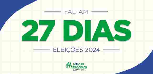 Faltam 27 dias: perfis do TSE nas redes sociais compartilham informações sobre as Eleições 2024