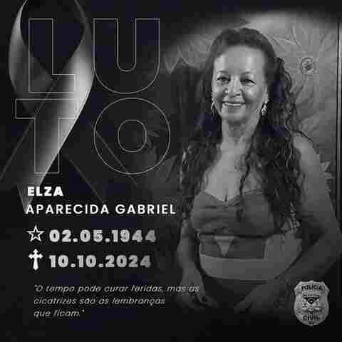 Nota de pesar pelo falecimento da delegada aposentada Elza Aparecida Gabriel