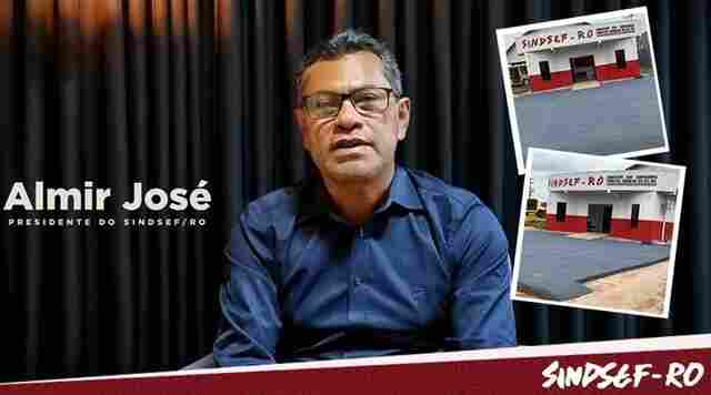 Almir José, presidente do Sindsef, destaca melhorias na Sede da Coordenação Regional de Cabixi