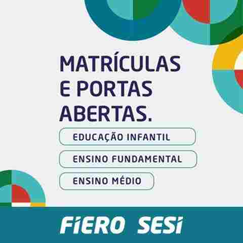 Sesi-RO está com matrículas abertas para o ano letivo de 2025