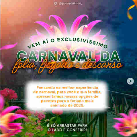 Folia de qualidade: Carnaval 2025 é na Pousada Quatro Rios