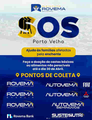 Grupo Rovema lança campanha solidária para ajudar famílias do Baixo Madeira