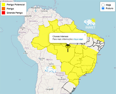 Rondônia pode ter chuvas intensas neste fim de semana, segundo Inmet