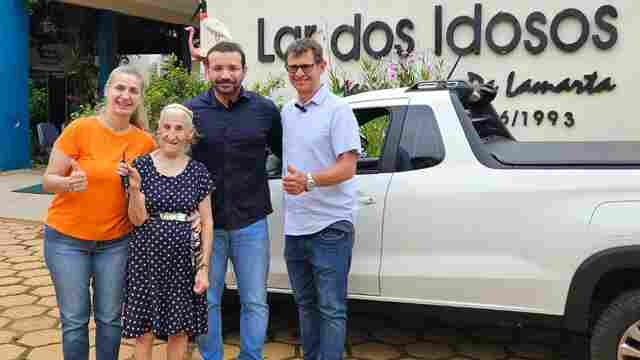 Deputado Ribeiro do Sinpol entrega veículo ao Lar dos Idosos em Vilhena