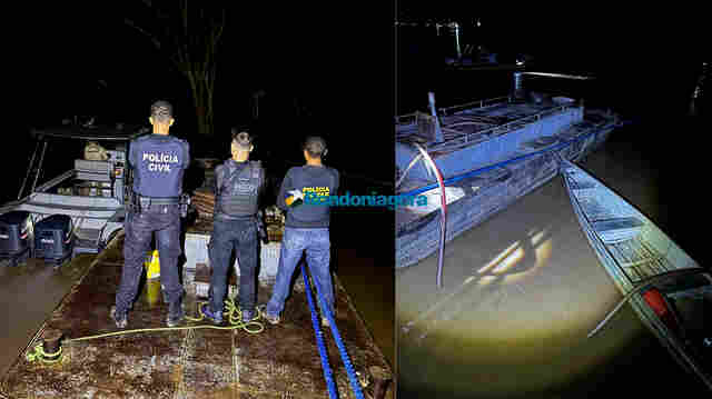 Ação conjunta frustra tentativa de furto de combustível no rio Madeira, em Porto Velho