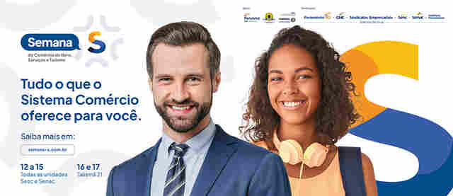 Idealizada pela CNC, Semana S do Comércio será realizada pelo sistema Fecomércio