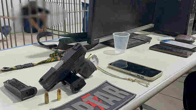 Em Porto Velho, PM prende homem com pistola roubada no interior do estado