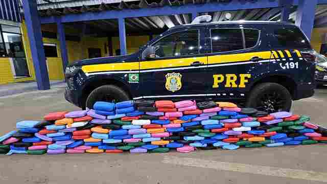 PRF apreende quase 190 kg de skunk escondidos em bebedouros na BR-364