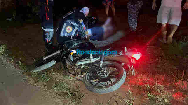 Motociclista é baleado após fugir da polícia e fazer gesto suspeito durante perseguição em Porto Velho