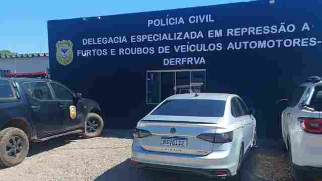 Em menos de 24 horas, Delegacia de Furtos e Roubos recupera carro furtado de empresa que aluga carros para a Sesdec