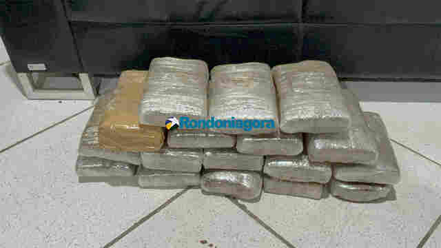 Dupla é presa com 17 kg de maconha na BR-364 em Porto Velho
