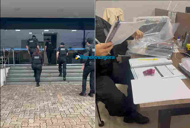 Vídeos mostram operação da Polícia e MP na Câmara Municipal de Porto Velho