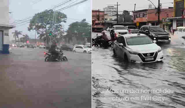 Promessas afundam com a chuva: Porto Velho enfrenta novas alagações e Prefeitura nada faz; veja vídeos