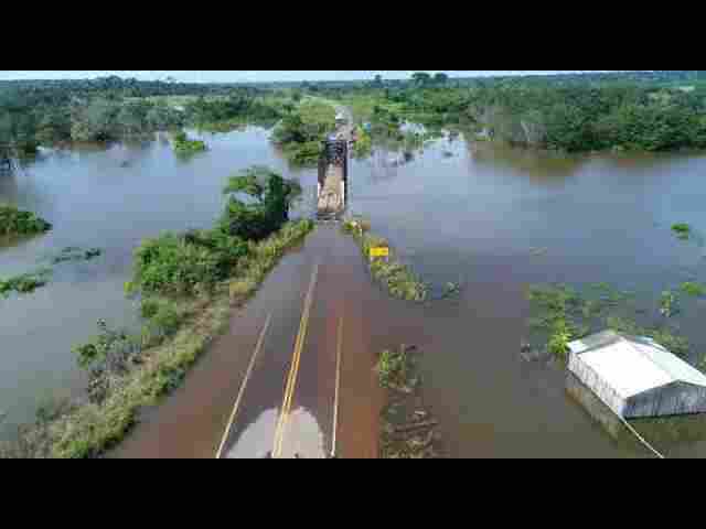 Dnit eleva ponte sobre o rio Araras na BR-425 por causa da cheia em Rond&ocirc;nia
