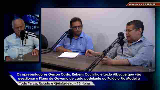 Estreia do Videocast “O Poder do Voto” no Rondoniagora, Tudorondonia e TV do Povo