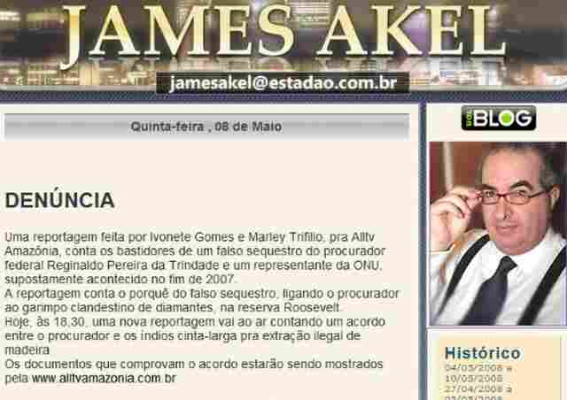 MATÉRIA DENUNCIANDO SEQUESTRO FAJUTO DO PROCURADOR  DA REPÚBLICA REPERCUTE NA IMPRENSA NACIONAL