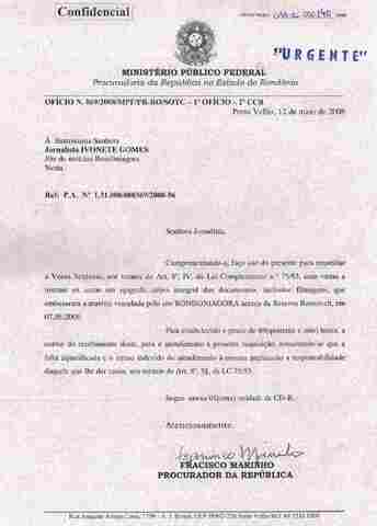 CONFIRA AS MANIFESTAÇÕES DA PROCURADORIA DA REPÚBLICA SOBRE AS DENÚNCIAS