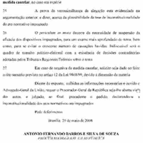 PROCURADORIA-GERAL DA REPÚBLICA IMPETRA ADIN CONTRA RESOLUÇÃO DO TSE QUE IMPÕE CASSAÇÃO POR INFIDELIDADE; TSE LEGISLOU E IMPÔS AO MP COMPETÊNCIA ILEGAL