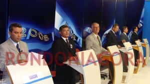 DEBATE NA TV RONDÔNIA NÃO APRESENTA NOVIDADES; SÓ DAVID CHIQUILITO NÃO ATACA PREFEITO