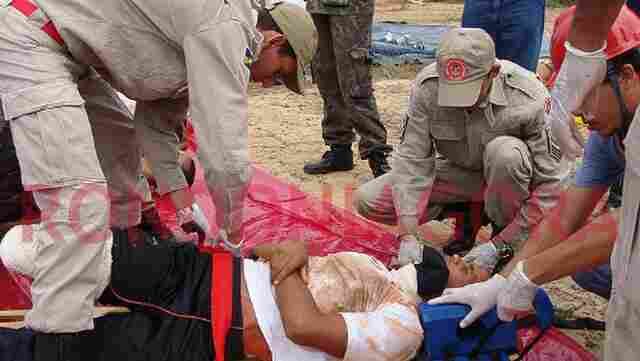 Bombeiros simulam grave acidente; Confira imagens