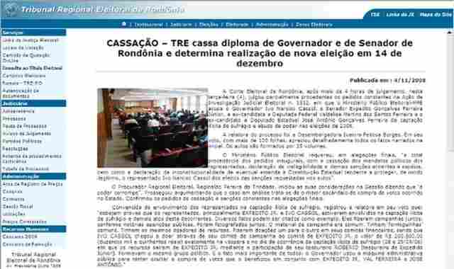 TRE AGORA DIZ QUE DECISÃO CONTRA CASSOL AINDA NÃO VALE