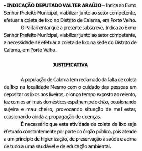 Deputado esquece atribuições e insiste nas indicações ao prefeito de Porto Velho