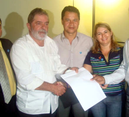 Lula recebe presidente da CUT e do SINTERO para tratar da transposição