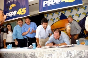 Lideranças da capital e interior prestigiam filiação de Miguel Sena ao PSDB