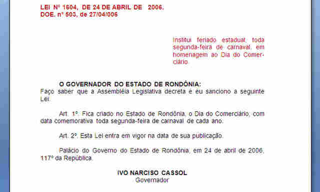Governo lembra Fecomércio que Lei estadual e Acordo Coletivo proíbem trabalho no Carnaval