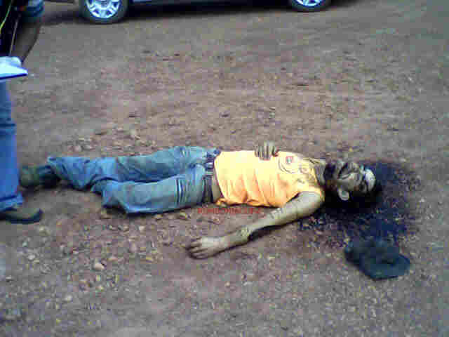 Corpo de homem degolado encontrado na Capital  Imagem forte