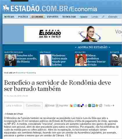 IMPRENSA NACIONAL: IMPACTO NA FOLHA DA UNIÃO SERÁ DE R$ 2 BILHÕES; FAZENDA VAI PROPOR VETO A TRANSPOSIÇÃO