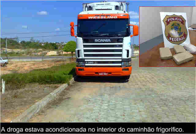 PF APREENDE DROGA EM CAMINHÃO FRIGORÍFICO QUE SAIRIA DE JARU A SÃO PAULO