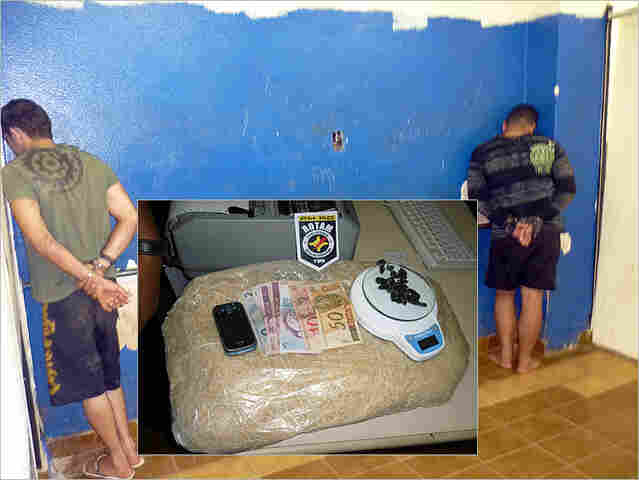Traficantes são presos com 4 quilos de droga; um deles foge e cai na casa de PM