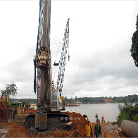 Avançam obras da ponte sobre o Rio Madeira no sentido Humaitá