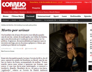 Rondoniense é morto em Portugal após ser ofendido e atingido com canivete