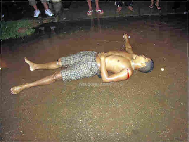 Jovem é morto com dois tiros na Capital  Imagem forte