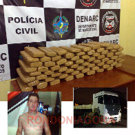 Denarc de Rondônia prende motorista de carreta com 61 quilos de maconha