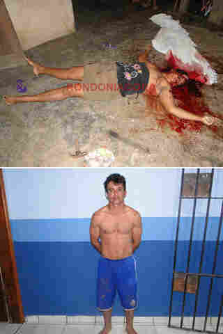 Homem mata mulher a machadadas; imagem forte