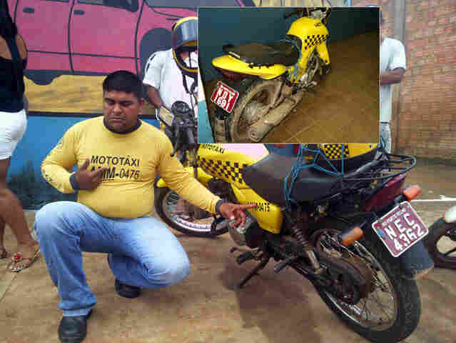 Mototaxista flagra clone de sua própria concessão para mototáxi