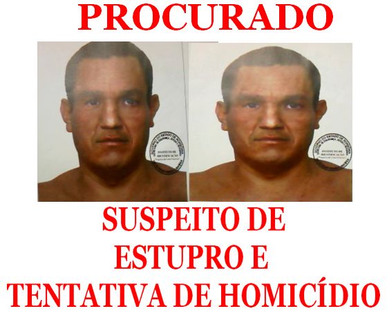 Delegacia de homicídios procura suspeito de estupro e tentativa de homicídio